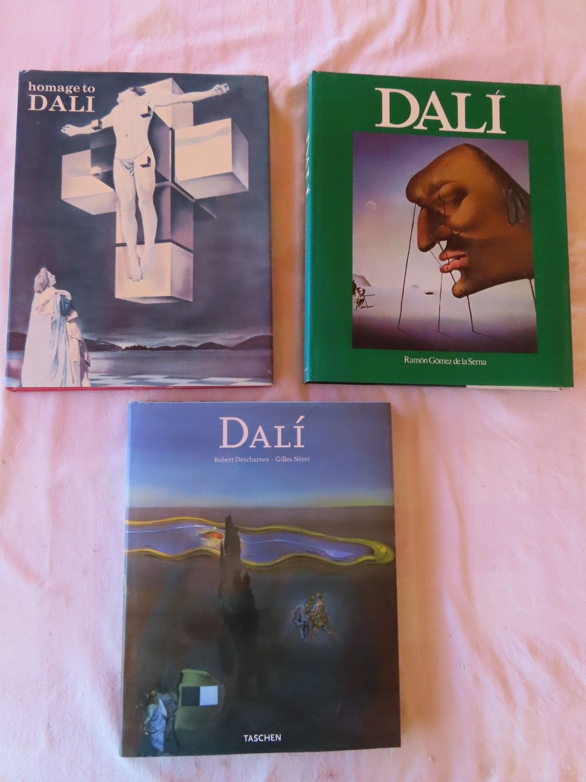 Lot of 3 Salvador Dali art books large format HC Homage