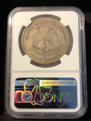 NGC Graded F 12 1876 Rare Trade Dollar