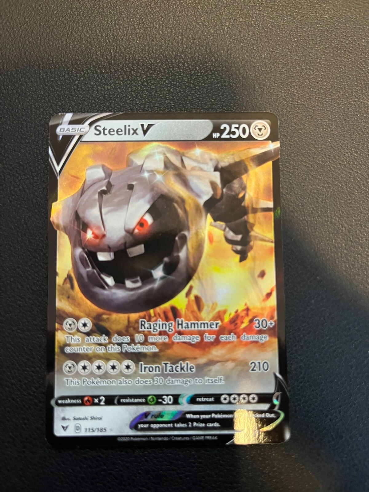 パーフェクトヴォルテックス Pokemon STEELIX V 115/185 Ultra Rare Vivid Voltage Card Pack