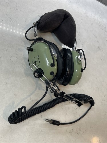 David Clark H10-76 Military Aviation Headset Set TESTED