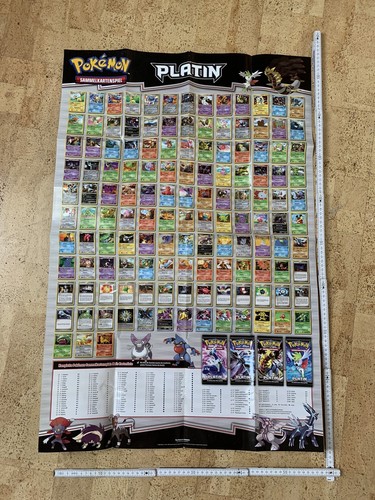 Pokemon Poster Platin Abb. Booster Giratina Dialga Shaymin Palkia Piondragi LV.X