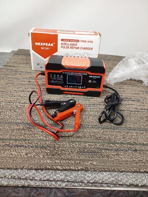 Nexpeak NC201 Intelligent Pulse Repair Battery Charger 7 Stage 12V10A-24V5A 