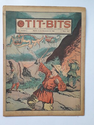 KUNG FU THE RELENTLESS! - TIT-BITS #1852 (1944) - COMIC IN SPANISH - ARGENTINA