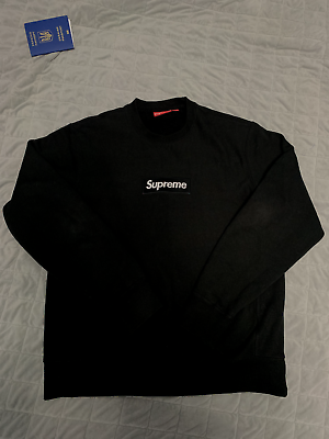Supreme box logo crewneck black sale