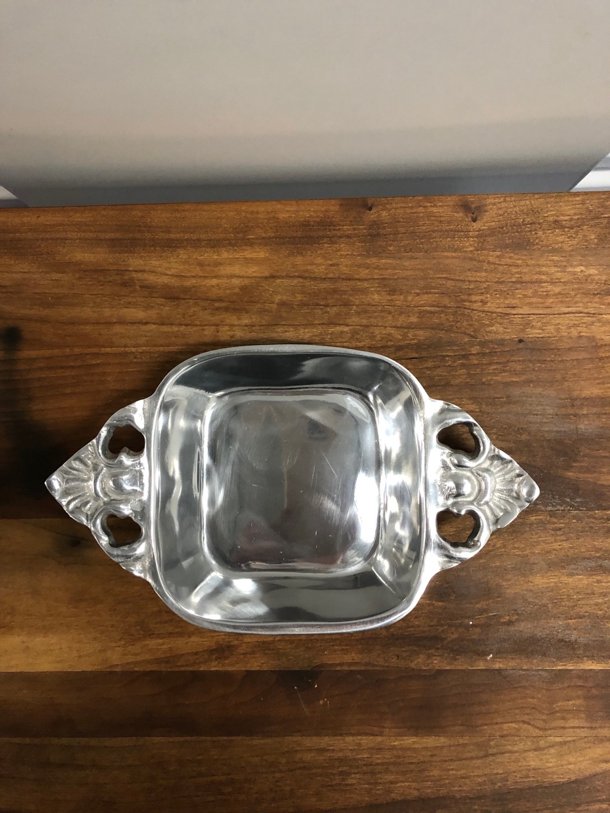Mexican Pewter Serving Dish