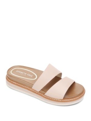 Женские бело-розовые босоножки на танкетке KENNETH COLE Womens White Pink на платформе 1 6,5