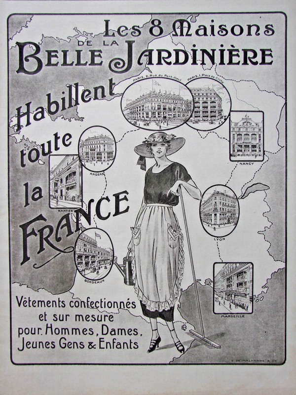 PublicitÃ Presse 1921 Les 8 Maisons Belle JardiniÃRe Habillent Toute La France