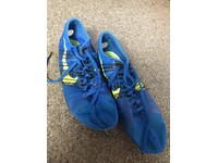 blue track spikes
