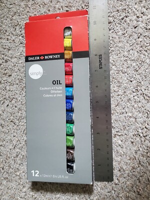 Oil Painting Set/New/Daler Rowney Brand/Set Of 12 Tubes/0.4 US fl.oz