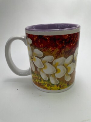Lei Mug Island Heritage A Lei Wrapping Around Exterior Surface 10oz Rare Find B2