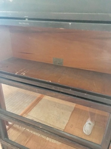 Antique Oak Globe-Wernicke Barrister Four Section Bookcase