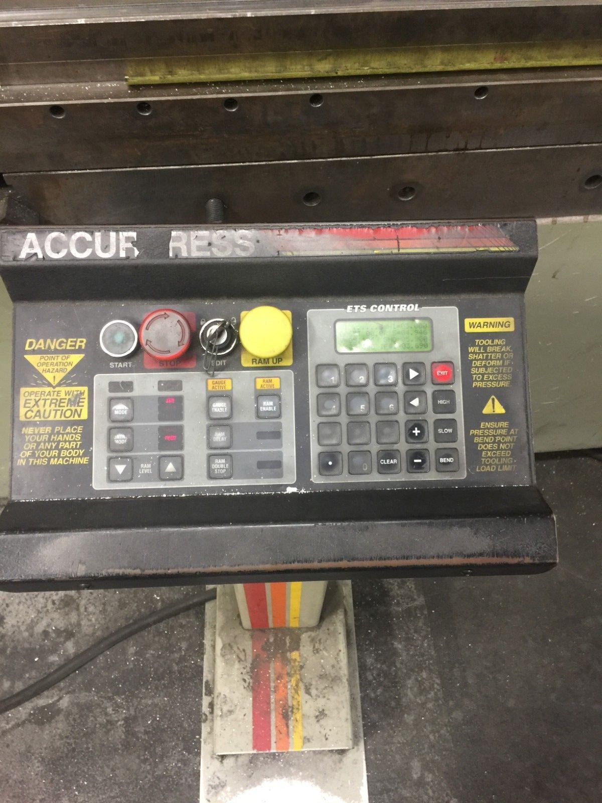 AccurPress 76010, 60 Ton x 10' Press Brake w/ 2 Axis CNC Pedestal Control