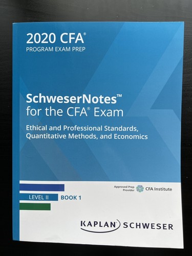2020/2021 CFA Level 2 Kaplan Schweser Notes - Full Set + 2020/2021 CFA Level 2 Kaplan Schweser Notes - Full Set +