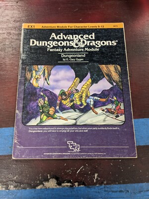 Dungeonland EX1 9072 Maps Attached TSR AD&D Gary Gygax
