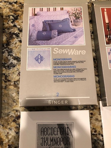 1984 singer sew ware #1, #2, #3& #6