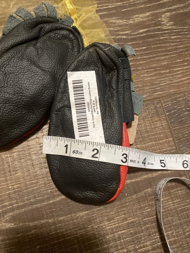 leather moccasins baby 18-24 months red black polka dot minne mouse fringe