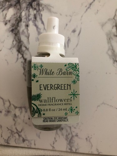 1 White Barn Bath & Body Works Fragrance Wallflower Bulb Refill  EVERGREEN White