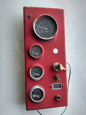 Stationary Engine Gauge Control Panel Ignition Battery Oil Press Water Temp Tach