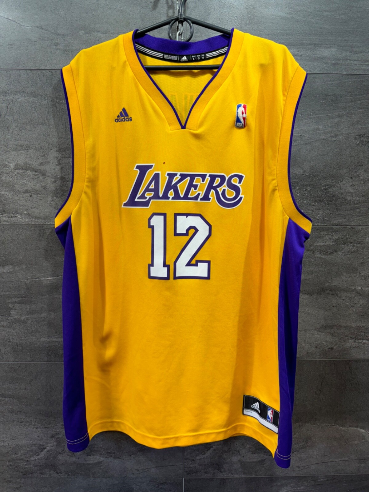 Lakers Howard Adidas Home NBA Basketball Shirt Jersey #12