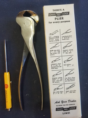 Channellock End Cutter Pliers  # 357 Vintage Meadville USA 7