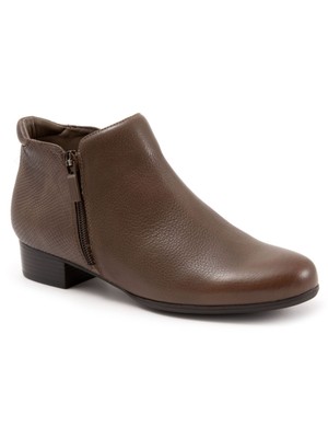 

Женские коричневые съемные дезинфицирующие ботильоны TROTTERS InHeal Major Almond Boots, Коричневый, T1762-200