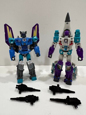 Transformers Power of the Primes Dreadwind & Blackwing w/Custom Stickers/Weapons
