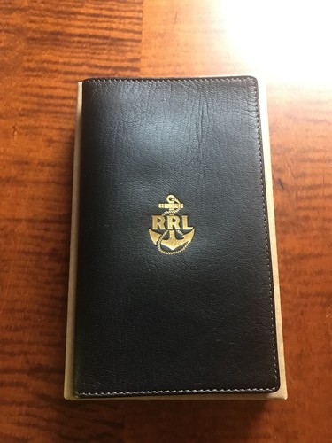 RRL Ralph Lauren English Tumbled Sheepskin Leather Passport Case Wallet