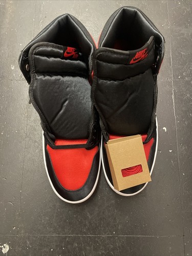 Pre-owned Jordan Size 11.5 -  1 Og High Satin Bred W In Red