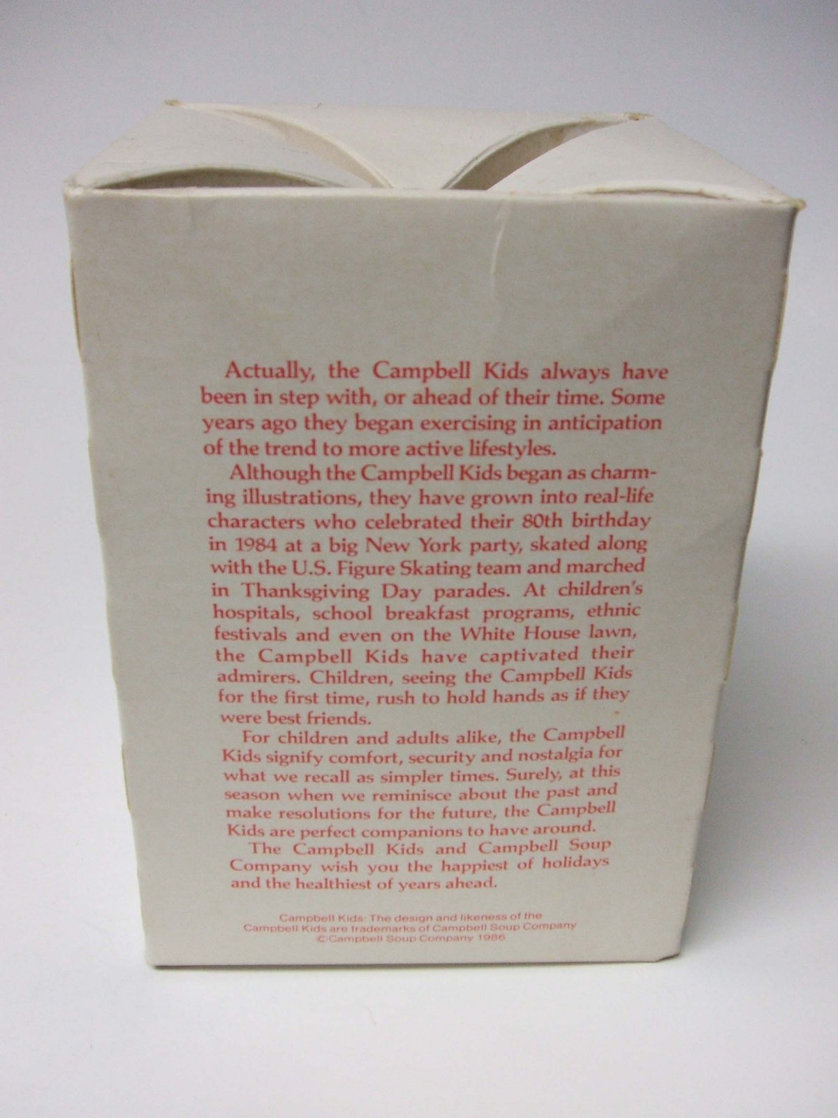 Christmas Ornament 1986 Campbell Kids Collector's Edition