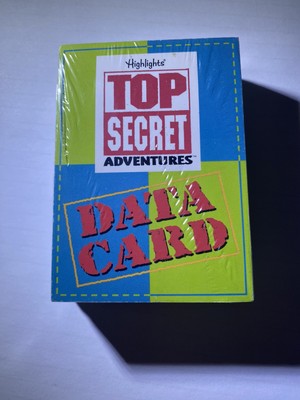Highlights Top Secret Adventures Game Replacement Set of 60 Data Cards NEW
