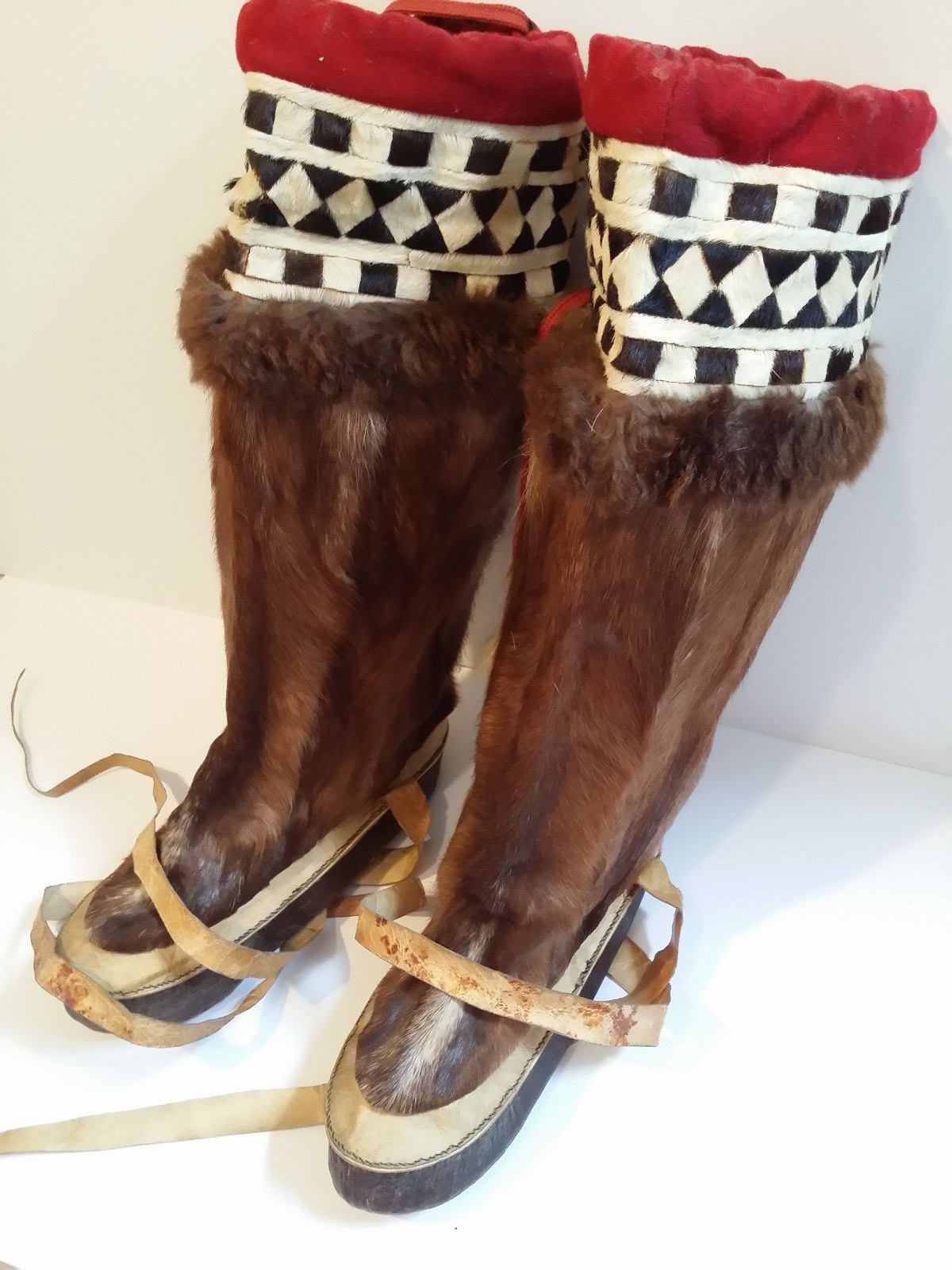 Antique Native American Inuit Mukluks