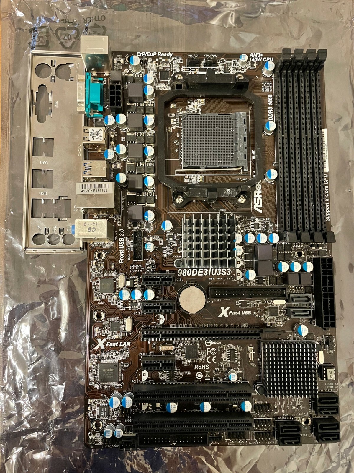 ASRock 980DE3/U3S3, AM3+ (plus), AMD Motherboard