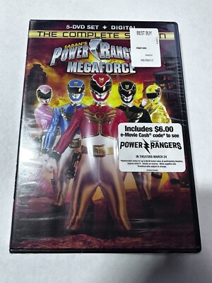 Power Rangers Megaforce: The Complete Season (DVD, 2013, 5-Disc Set)~Brand New!