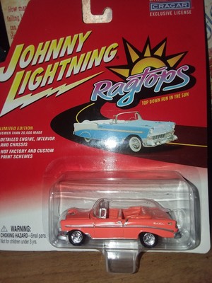 2002 Johnny Lightning Ragtop 1956 Chevy Bel Air NIB Storage Hideaway Rare Find