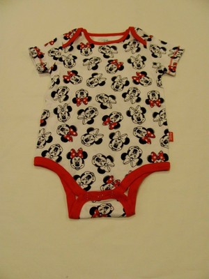 NWOT 12 MO. DISNEY BABY SHORT SLEEVE MINNIE MOUSE 2-PACK BODYSUITS