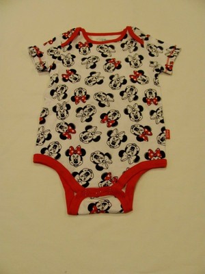 NWOT 12 MO. DISNEY BABY SHORT SLEEVE MINNIE MOUSE 2-PACK BODYSUITS