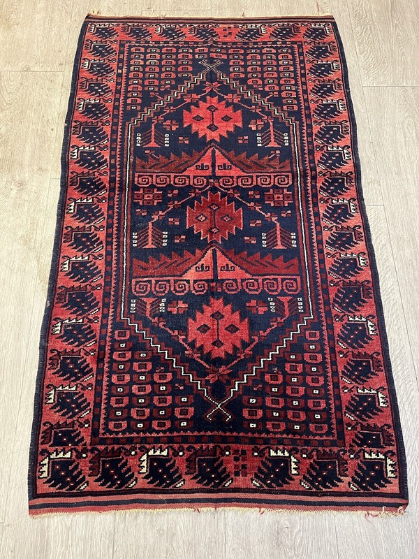 Vintage Teppich Yagcibedir Hali  Wool Tribal Carpet 83x143cm