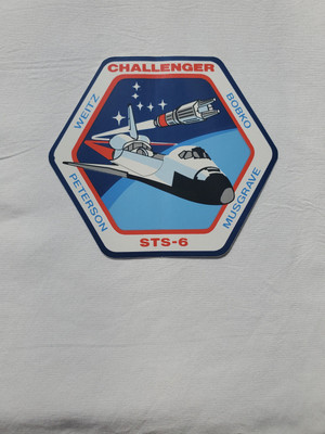 Space Shuttle Challenger STS-6 Mission Sticker