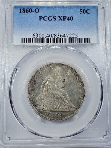 1860-O Liberty Seated Half Dollar 50C PCGS XF40 | eBay