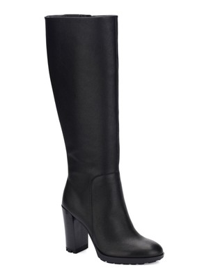 KENNETH COLE NEW YORK Женские черные кожаные сапоги на каблуке Justin 2.0 5.5