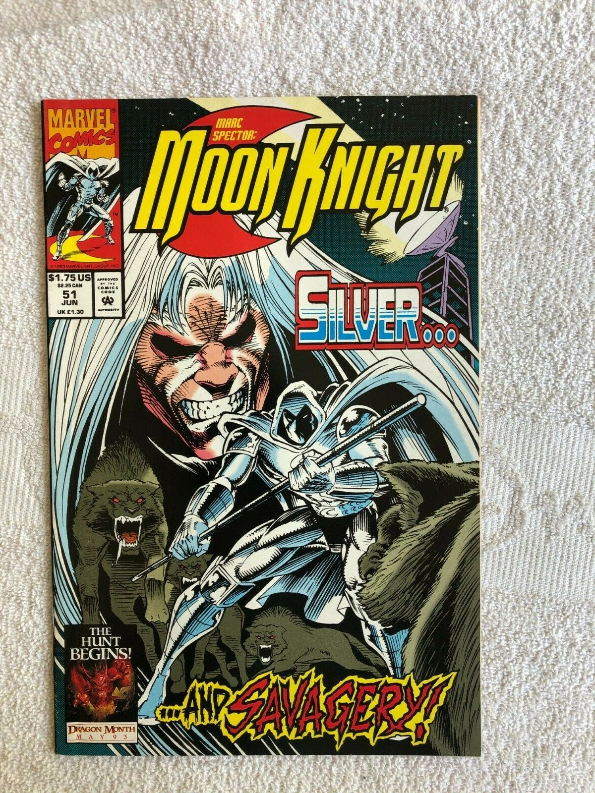 Marc Spector: Moon Knight #51 (Jun 1993, Marvel) VF+ 8.5 | eBay