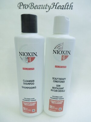 NIOXIN # 4 CLEANSER Shampoo & SCALP THERAPY Conditioner 10.1 oz Scuffed!