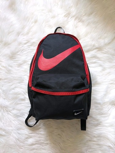 Vintage 90s Nike Backpack - Red & Black - Large Swoosh - VGC