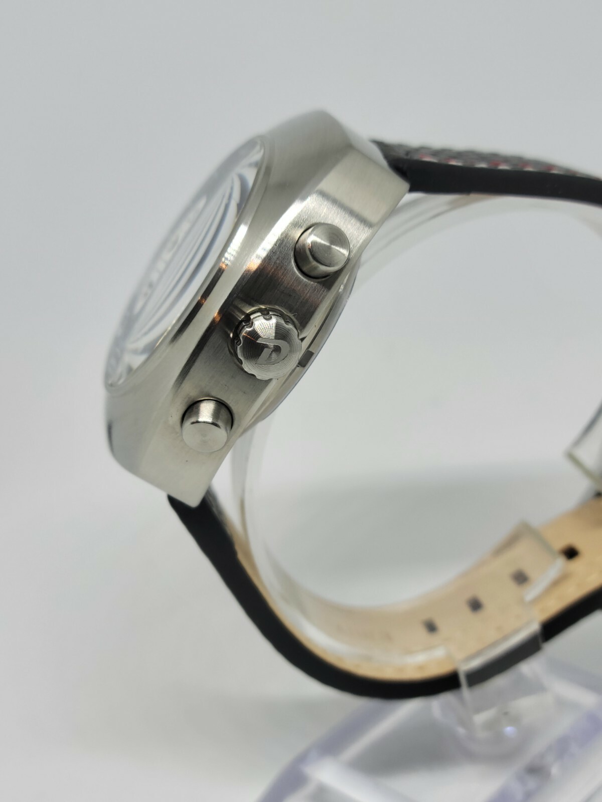 Pre-owned Detroit Mint Mechanic Automatic Chronograph White Panda 7734 Style