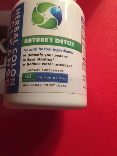 GBsci Herbal  Colon Cleanse Natures Detox 60 Capsules One Month Supply Exp:11/18