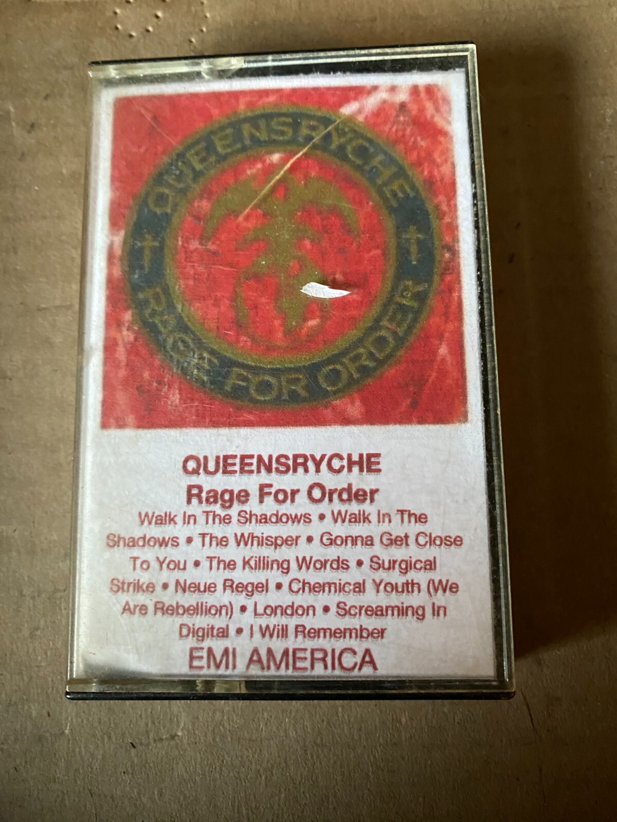 Queensrÿche Rage for Order 帯付き Queensryche *Rage For Order *cassette tape *FAN MADE insert