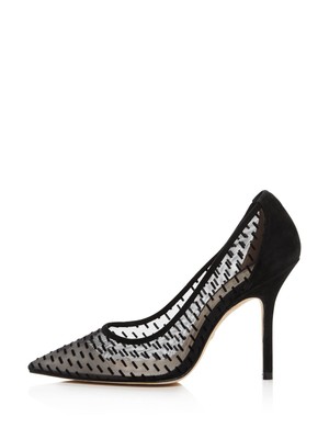 

STUART WEITZMAN Женские черные прозрачные туфли-лодочки Tasha Toe Stiletto без шнуровки 8,5 м, Черный, S6546