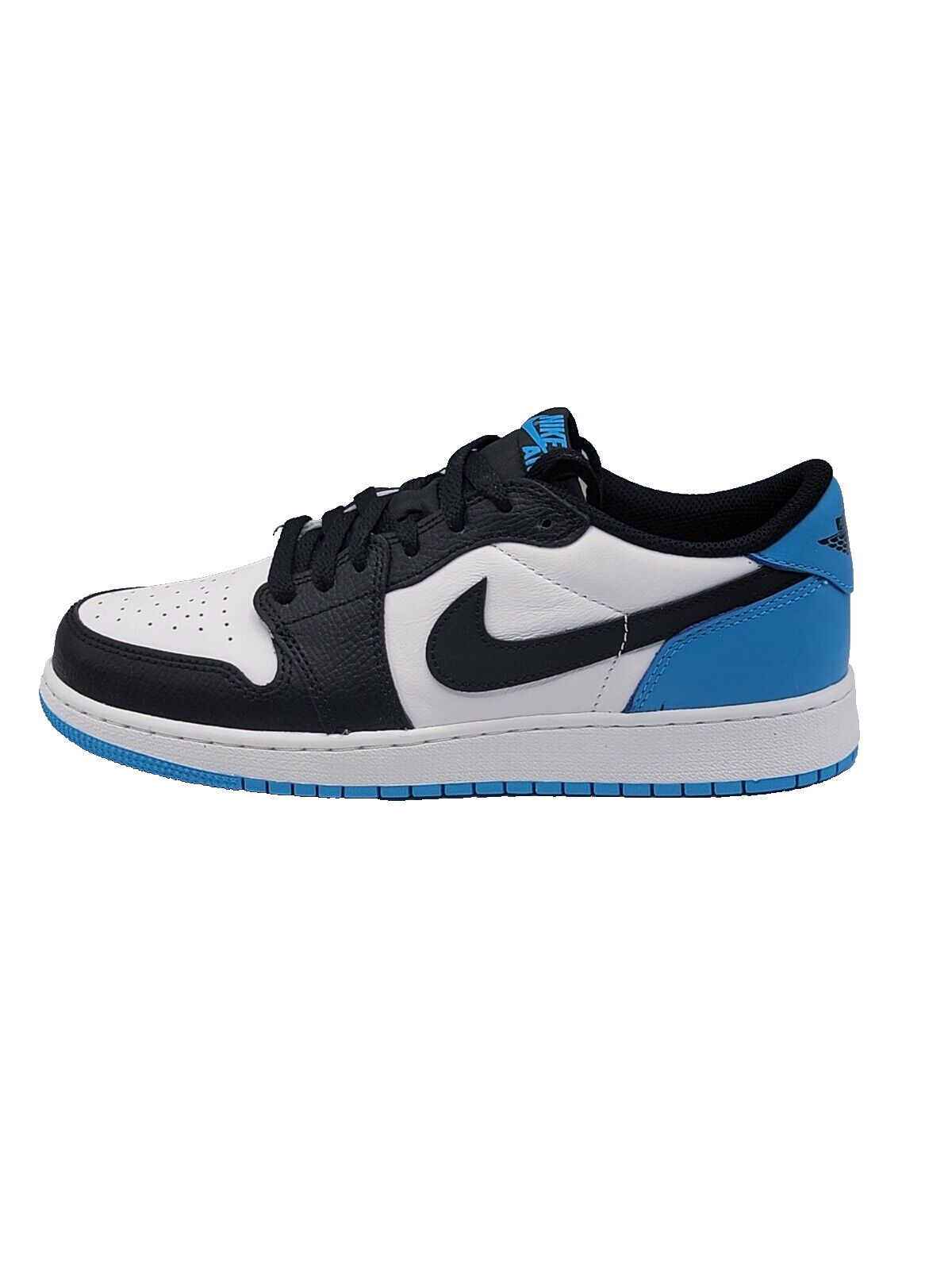 Air Jordan 1 Low Retro OG Black Dark Powder Blue GS Size 7Y