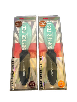 2 Onyx 70840 Professional Stone Sugar Foot File 360 degree grit