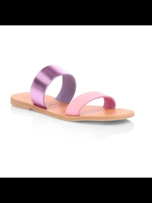 

Женские розовые кожаные шлепанцы без застежек JOIE с заклепками Bannison Square Toe 38,5, Розовый, 20-1-005092-SO01097